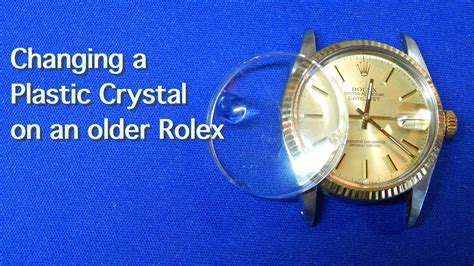 plastic rolex watch|rolex crystal replacement cost.